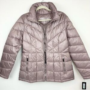 Kenneth Cole Nude Quilted Ski Puffer Coat Jacket